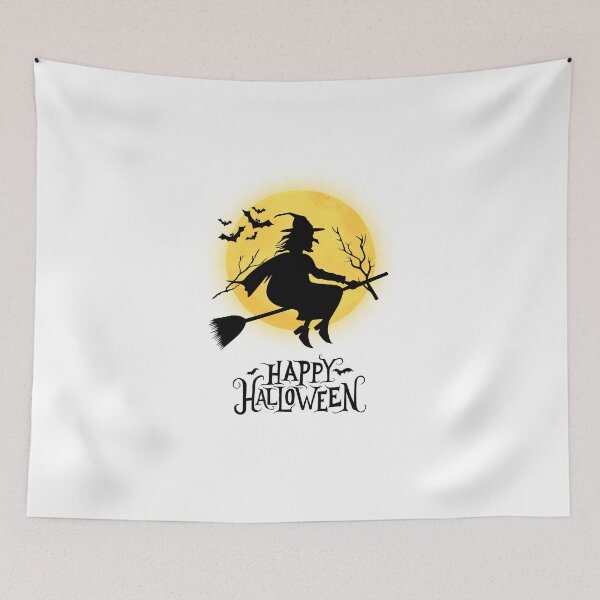 Item preview, Witch on a broom Happy Halloween designed and sold by Remek-Design.