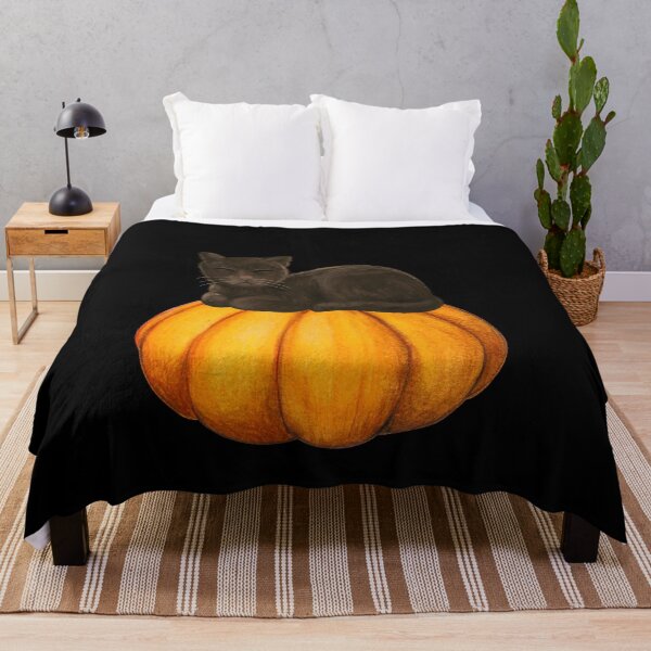 Item preview, Sleeping Cat On A Pumpkin Cute Picture designed and sold by AngieArt-.