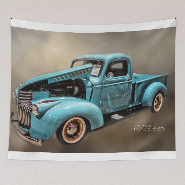 Artikelvorschau, 1946 Chevy Pickup in Babyblau entworfen und verkauft von CJ Anderson.