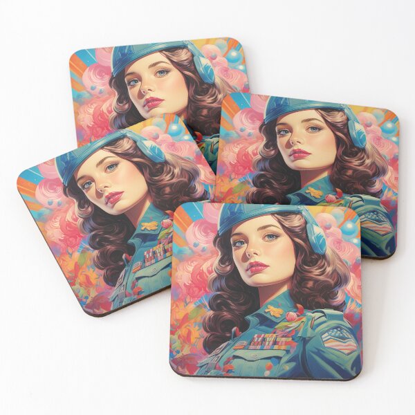 Item preview, Retro PinUp Military Beauty designed and sold by VisionDuke.