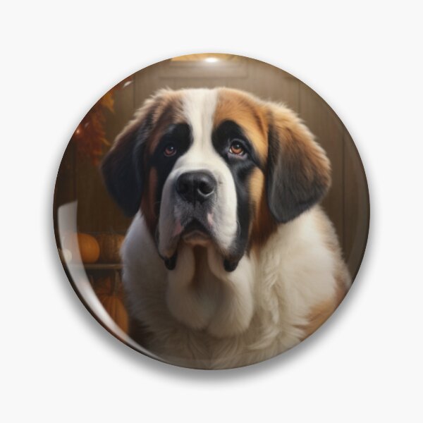 Item preview, Saint Bernard In Autumn designed and sold by ZenEverAI.