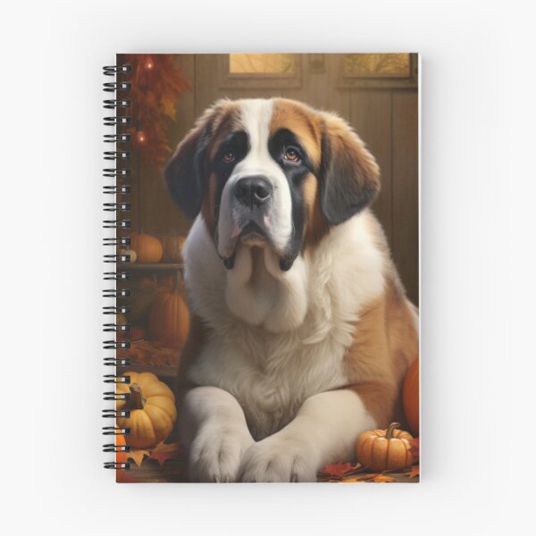 Item preview, Saint Bernard In Autumn designed and sold by ZenEverAI.