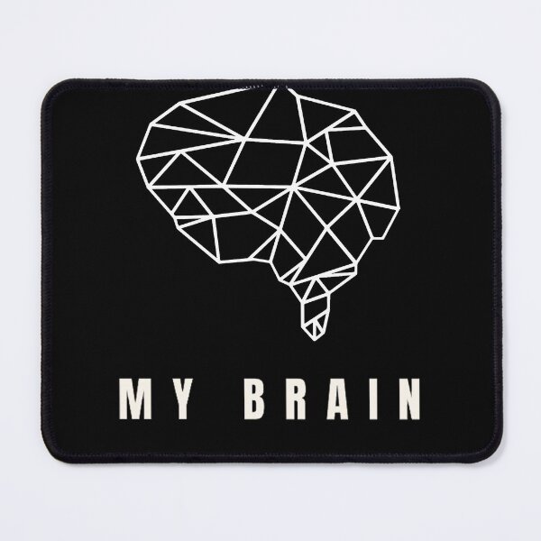 Item preview, Math Science Geometric Brain Line Art designed and sold by Yellowriversss.