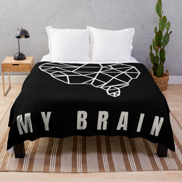 Item preview, Math Science Geometric Brain Line Art designed and sold by Yellowriversss.