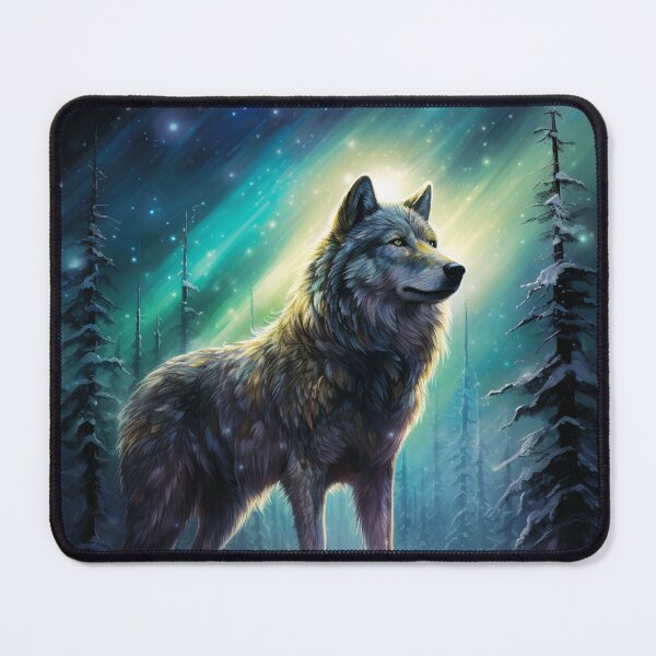 Item preview, Wolf and forest at night designed and sold by Nature Shop.