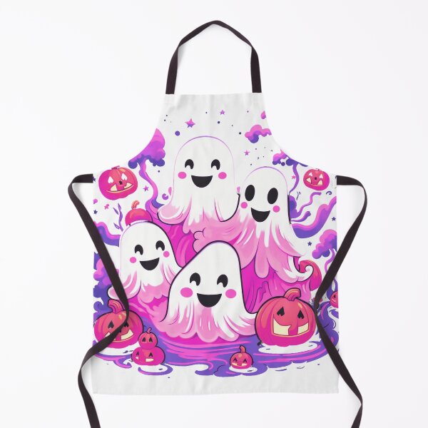 Item preview, Happy Pink Ghost and Pumpkins designed and sold by Nature Shop.
