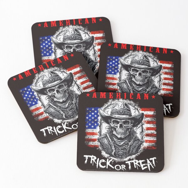 Item preview, America Western Cowboy Skeleton Retro Halloween Trick Or Treat designed and sold by AJ DESIGN.