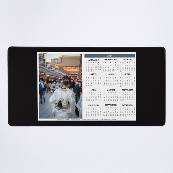 Item preview, 2024 Calendar | Year-At-A-Glance | Woman in Kimono | Tokyo, Japan designed and sold by 9BPRCP.