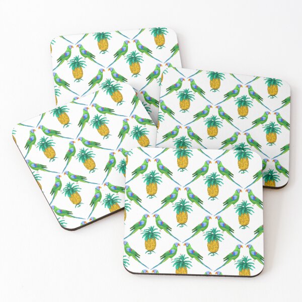 Item preview, Tropical Vibes: Colorful Parrots and Pineapples All-Over Print - Perfect for Creative Minds and Bold Interiors designed and sold by Bohe.mie.an.