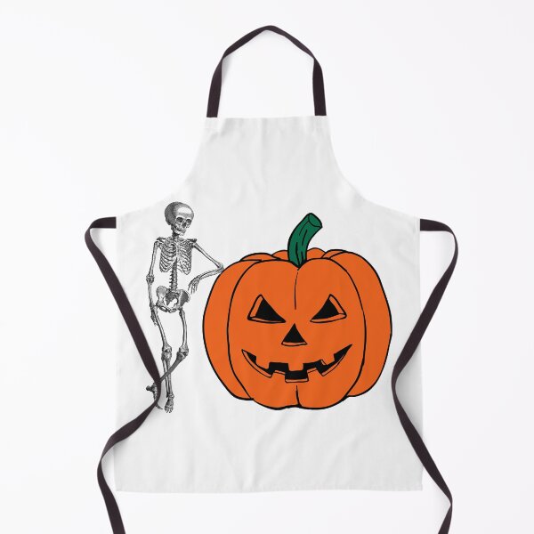 Item preview, Skeleton leaning on a pumpkin designed and sold by Remek-Design.