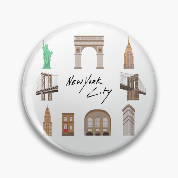 Item preview, New York - Iconic landmarks and buildings designed and sold by SLGA-Designs.