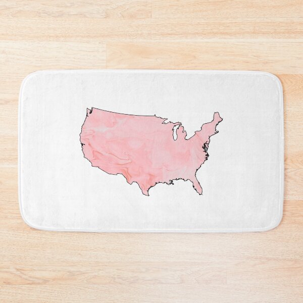 Item preview, United State Flag Map Colorful With Black Outline -  designed and sold by PurpleLoveStore.