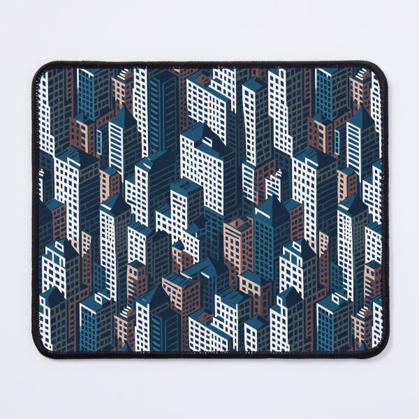 Item preview, Seamless pattern of buildings designed and sold by PrithviApparels.
