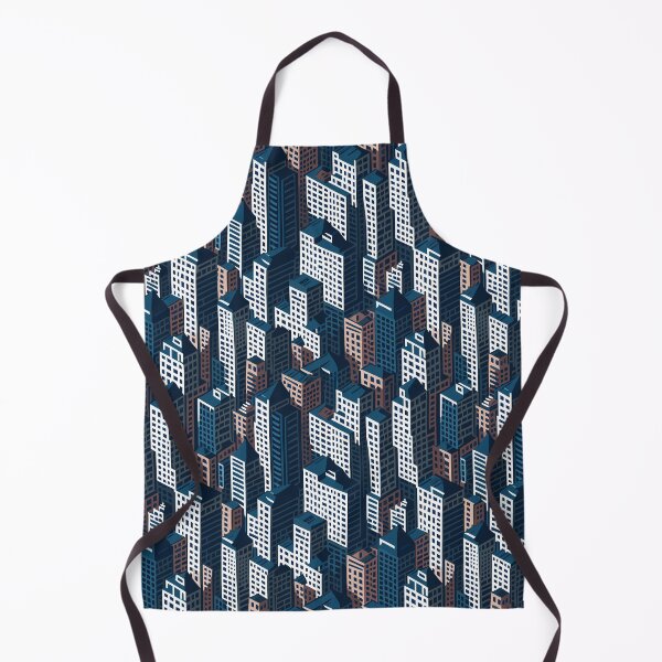 Item preview, Seamless pattern of buildings designed and sold by PrithviApparels.