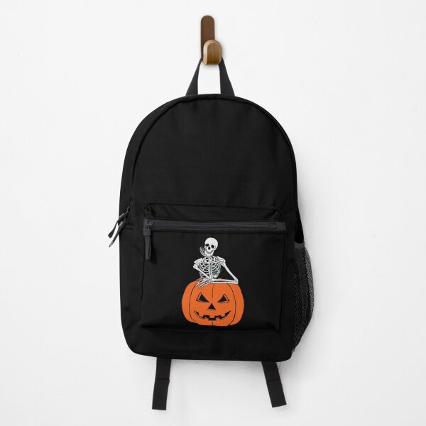Item preview, Skeleton leaning on the top of pumpkin designed and sold by Remek-Design.