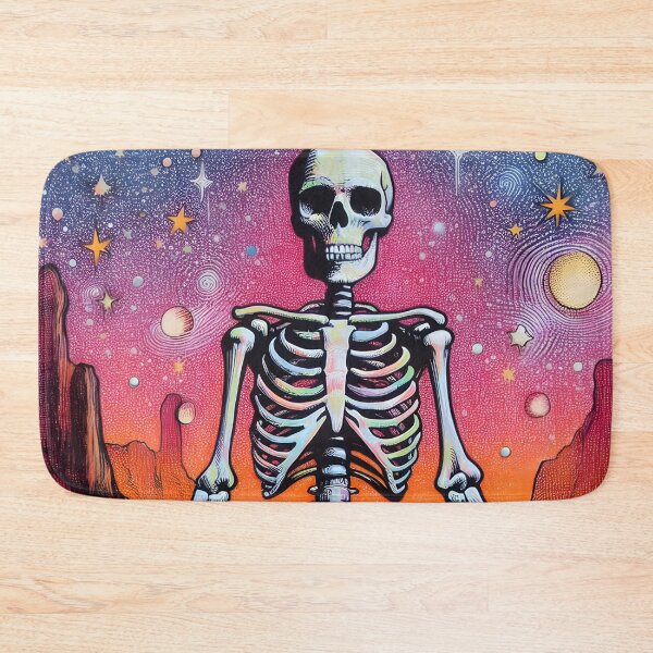 Item preview, Tranquil Halloween Skeleton in Lotus Pose designed and sold by ElLocoMus.