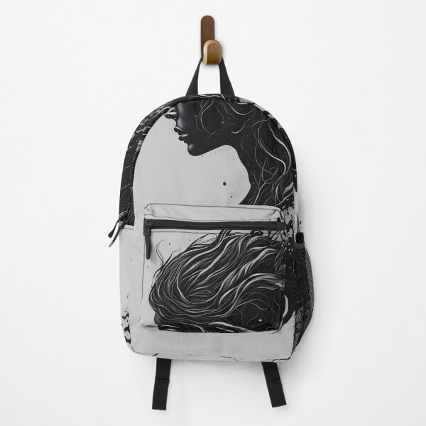 Item preview, "Ink-Adorned Elegance: A Lady's Portrait in Precise Black Lines" designed and sold by Best-Art-32.