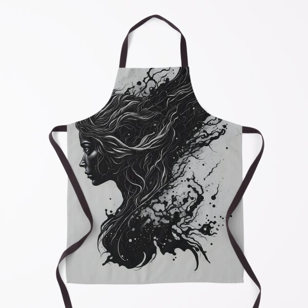 Item preview, "Ink-Adorned Elegance: A Lady's Portrait in Precise Black Lines" designed and sold by Best-Art-32.
