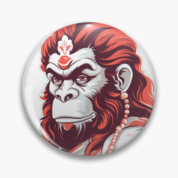 Artikelvorschau, Lord Hanuman Aufkleber entworfen und verkauft von taujiart.