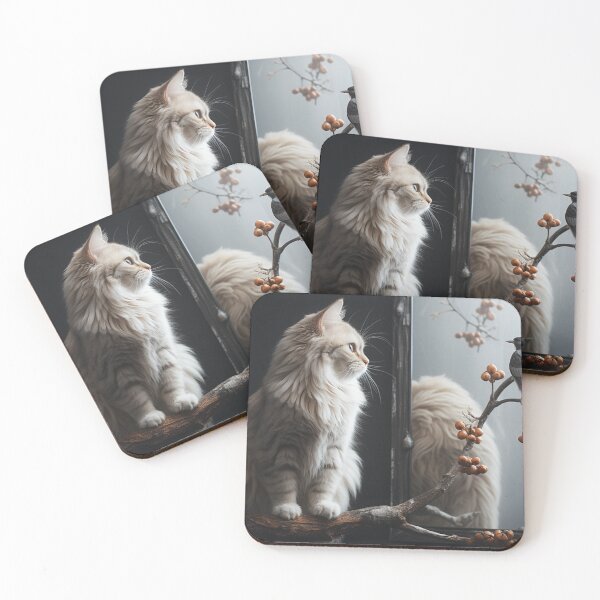 Item preview, Cat & bird  designed and sold by VECTORVAULT_.