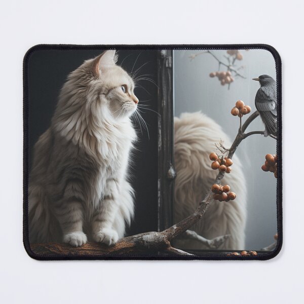 Item preview, Cat & bird  designed and sold by VECTORVAULT_.