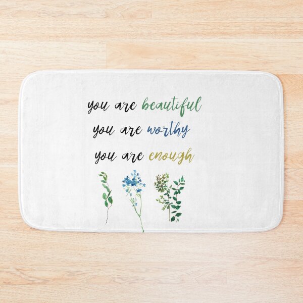 Item preview, You Are Beautiful You Are Worthy You Are Enough designed and sold by shroukart.