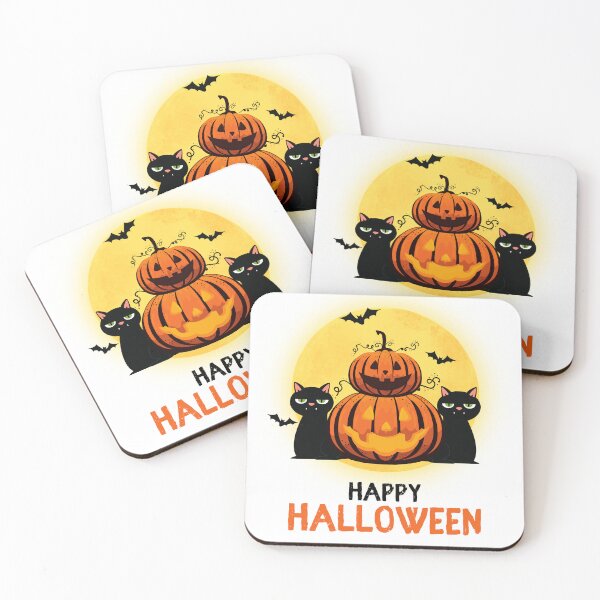 Item preview, Black cats and pumpkins Halloween designed and sold by Remek-Design.