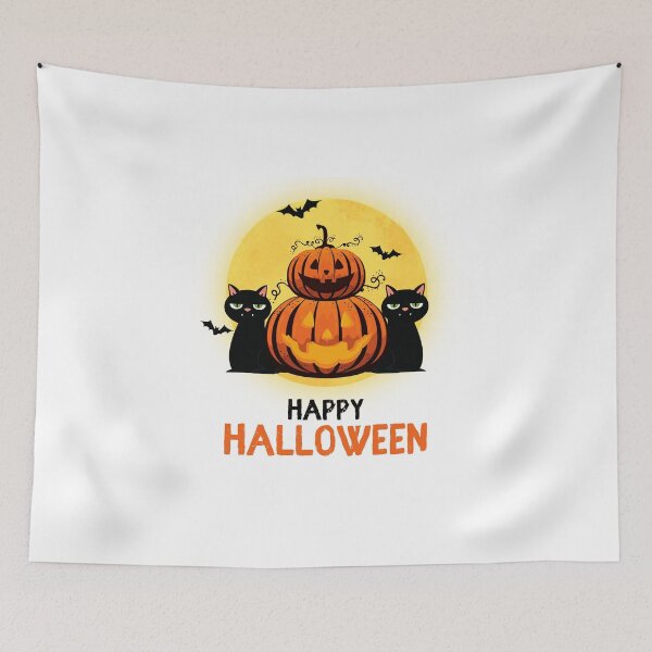 Item preview, Black cats and pumpkins Halloween designed and sold by Remek-Design.
