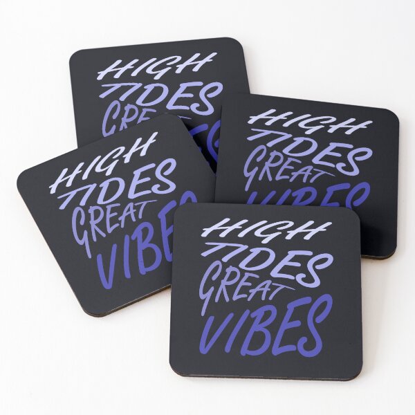 Item preview, High Tides Great Vibes Summer Beach Vacation Quote designed and sold by taiche.