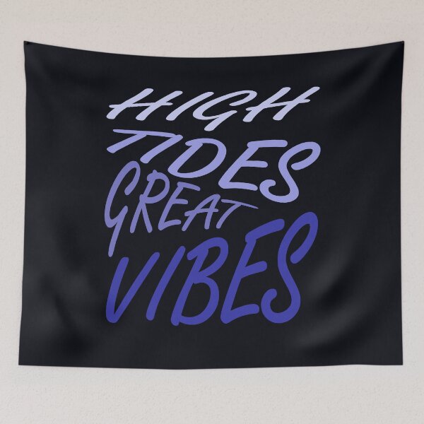 Item preview, High Tides Great Vibes Summer Beach Vacation Quote designed and sold by taiche.