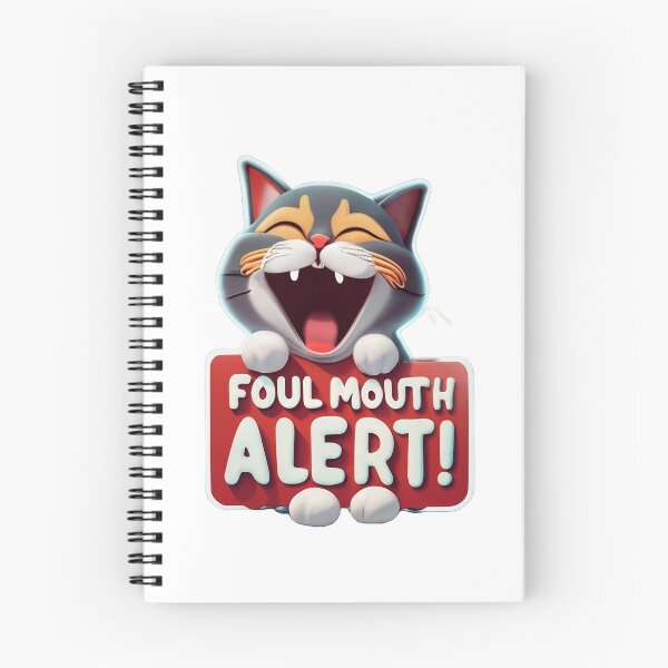 Item preview, Foul Mouth Cat! designed and sold by DiverseDoodles.