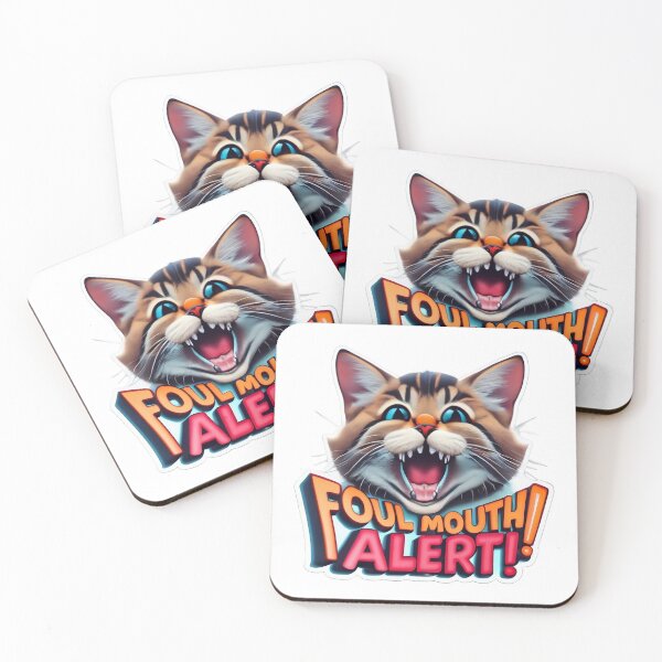 Item preview, Foul Mouth Cat! designed and sold by DiverseDoodles.