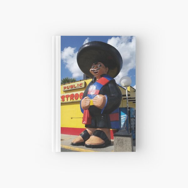 Funny Mexican Mariachi Statute Photo Hardcover Journal