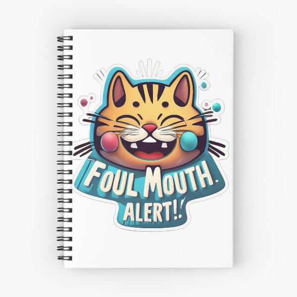 Item preview, Foul Mouth Cat! designed and sold by DiverseDoodles.