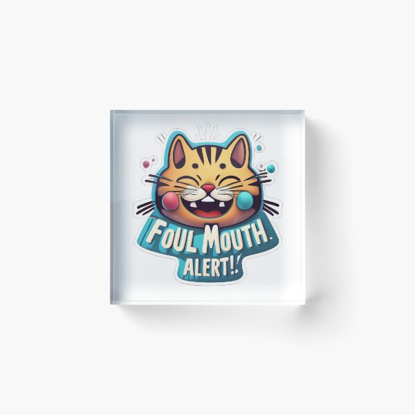 Item preview, Foul Mouth Cat! designed and sold by DiverseDoodles.