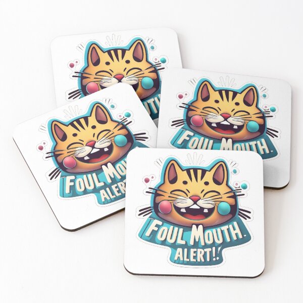 Item preview, Foul Mouth Cat! designed and sold by DiverseDoodles.