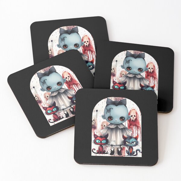 Item preview,  Blue ghost and 2 kitties, 2 designed and sold by FlossOrFi.