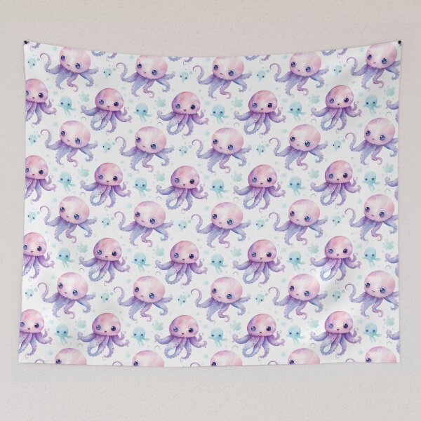 Item preview, Ink and Intuition: A Mesmerizing Octopus Ink Art designed and sold by qoodesignstudio.