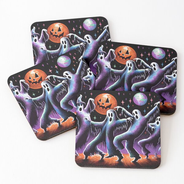 Item preview, Spooky Boogie Nights - Dancing Disco Ghosts designed and sold by ElLocoMus.
