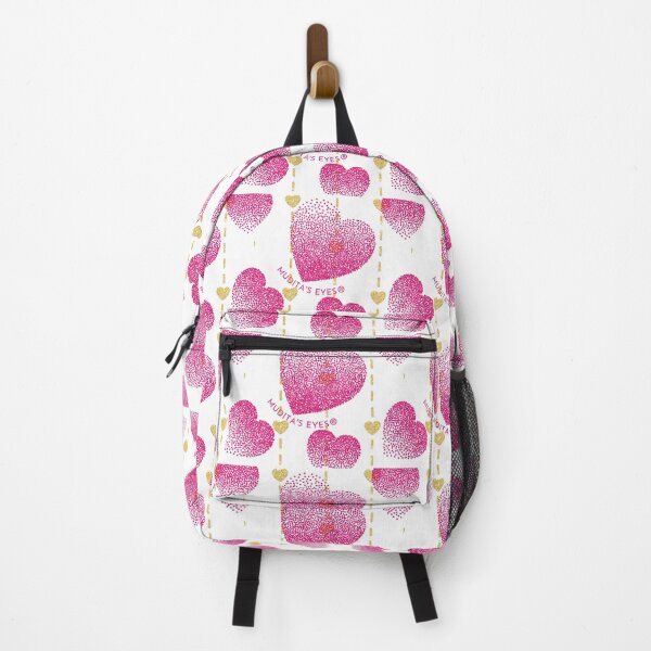 Item preview, Beautiful Pink and Golden Heart Sticker designed and sold by MuditasEyes.