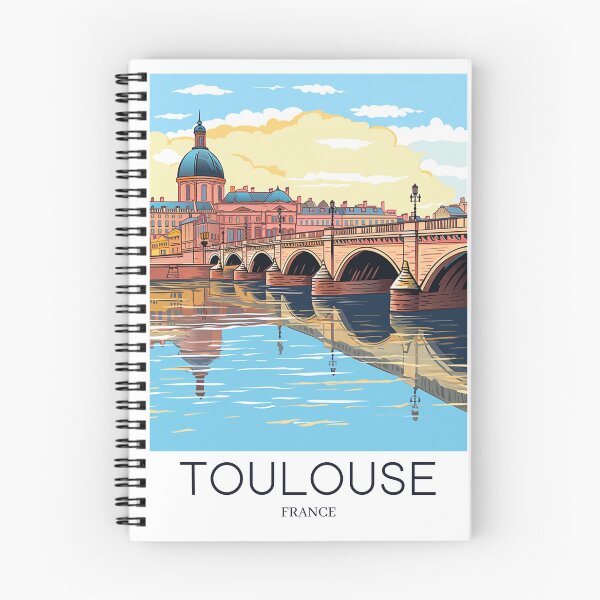 Item preview, A Pop Art Travel Print of Toulouse - France  designed and sold by StudioRedKoala.