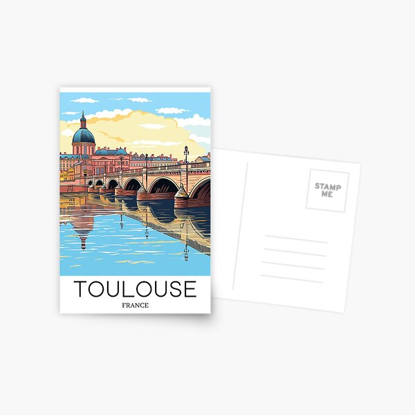 Artikel-Vorschau von Ein Pop-Art-Reisedruck von Toulouse – Frankreich, designt und verkauft von StudioRedKoala.