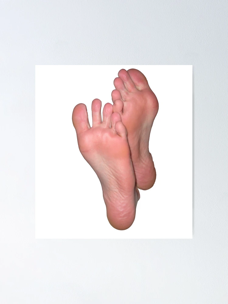 Bare feet ankles crossed Poster for Sale by Silky-Soles