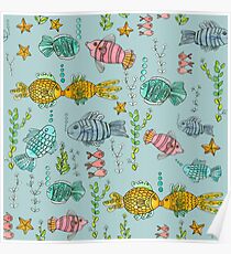 Fischstrand Meer Poster