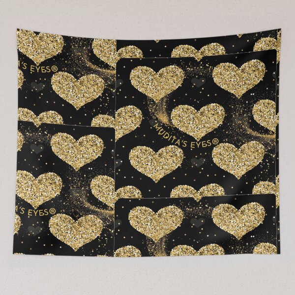 Item preview, Golden Heart Magical Love Sticker designed and sold by MuditasEyes.