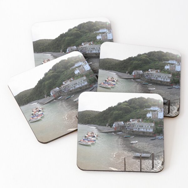 Artikelvorschau, Clovelly Panorama, Nord-Devon, England entworfen und verkauft von Paul Thompson Photography.