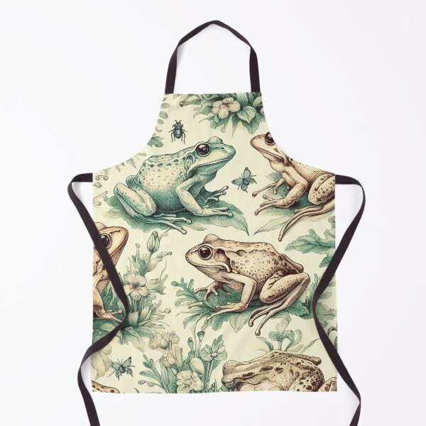 Item preview, Frogs botanical pattern designed and sold by SpicyCactus.