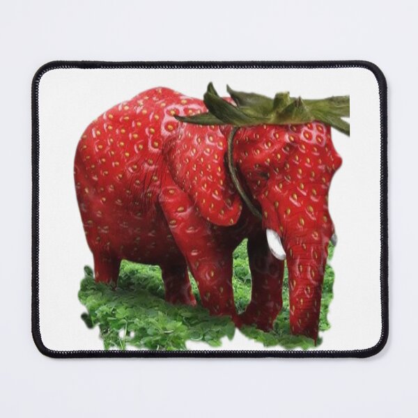 Item preview, Strawberry elephant designed and sold by Shrewd Mood.
