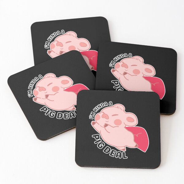 Item preview, I’m Kinda a Pig Deal | Cute Super Hero Pig designed and sold by Kimochi-Shop.