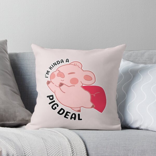 Item preview, I’m Kinda a Pig Deal | Cute Super Hero Pig designed and sold by Kimochi-Shop.